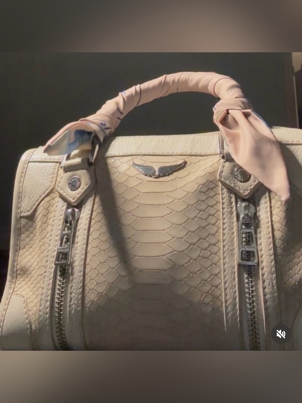 Zadig and Voltaire  Textured Leather Handbag
